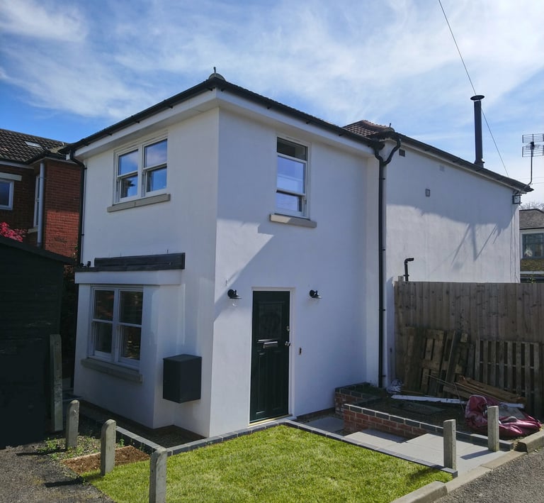 Modern house extension in a conservation area.