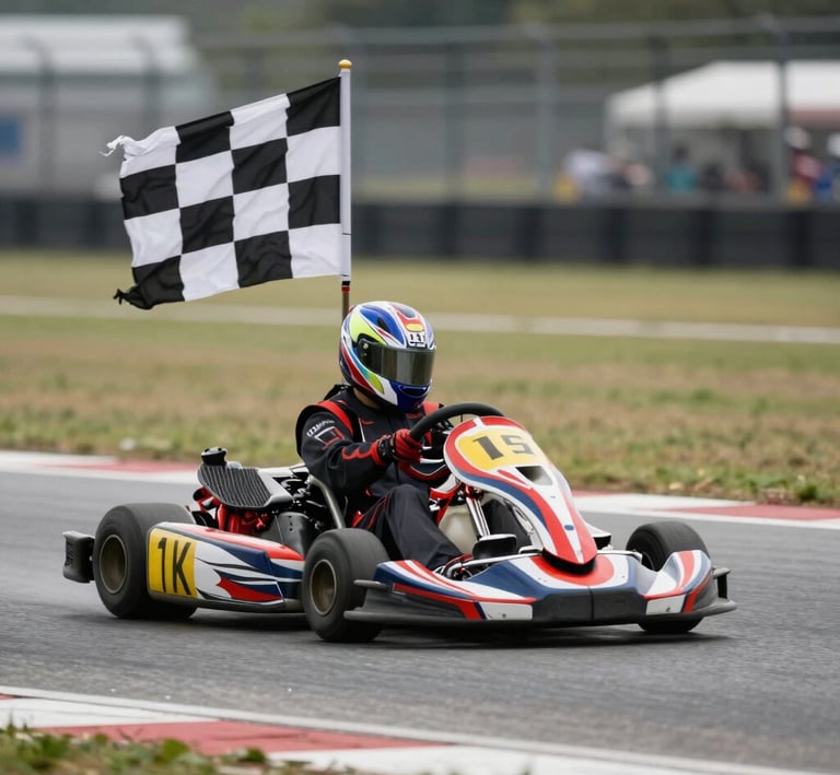 gokart with call icon