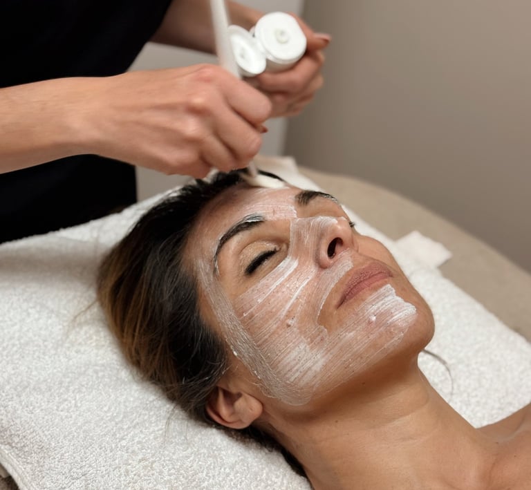 Soin visage réalisé chez Fée Pour Vous à Roquefort