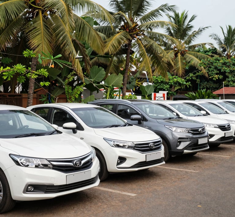 A cozy taxi interior with clean seats and a welcoming atmosphere for travelers.