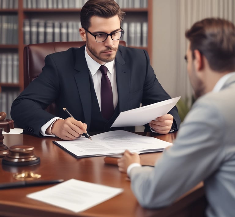 A consulting session during the Canton Fair where easia.asia experts assist importers with legal risk planning.