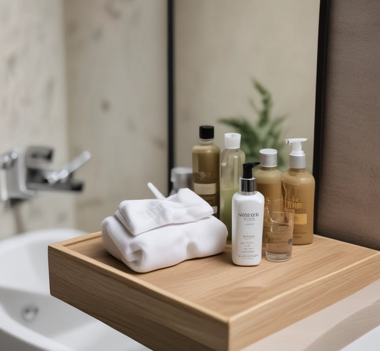 A delivery van from Lavandería Apolo parked outside a cozy hostel.