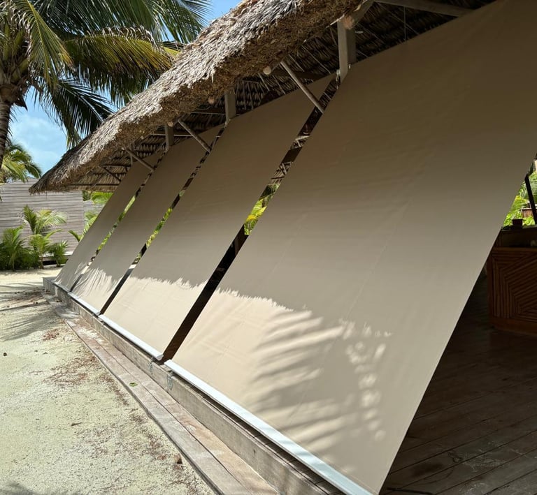 toldo de caida libre sujeciona piso tela sombrela sistema de manivela