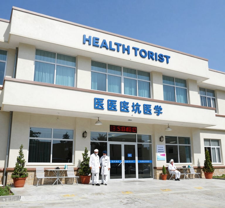 A welcoming clinic entrance with the Şifayol logo prominently displayed.