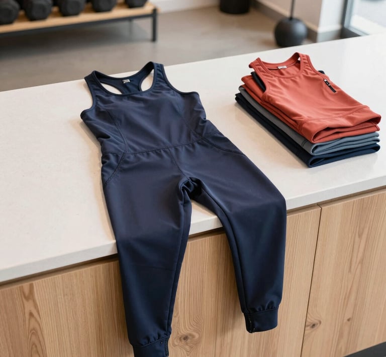 A stylish Zolke outfit laid out with matching accessories, ready for an active day.