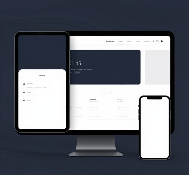 A responsive website displayed on laptop and tablet, highlighting seamless digital growth.