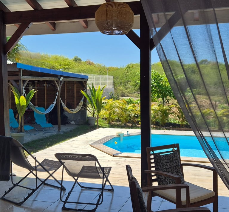 vue depuis la terrasse de la villa jolan