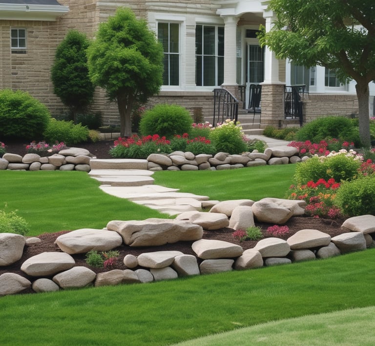 A winter scene showing efficient snow removal and salt management on a residential driveway.