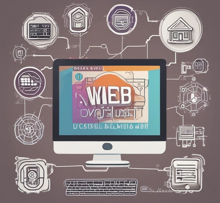 Image showing a responsive business website with clean design and easy navigation.