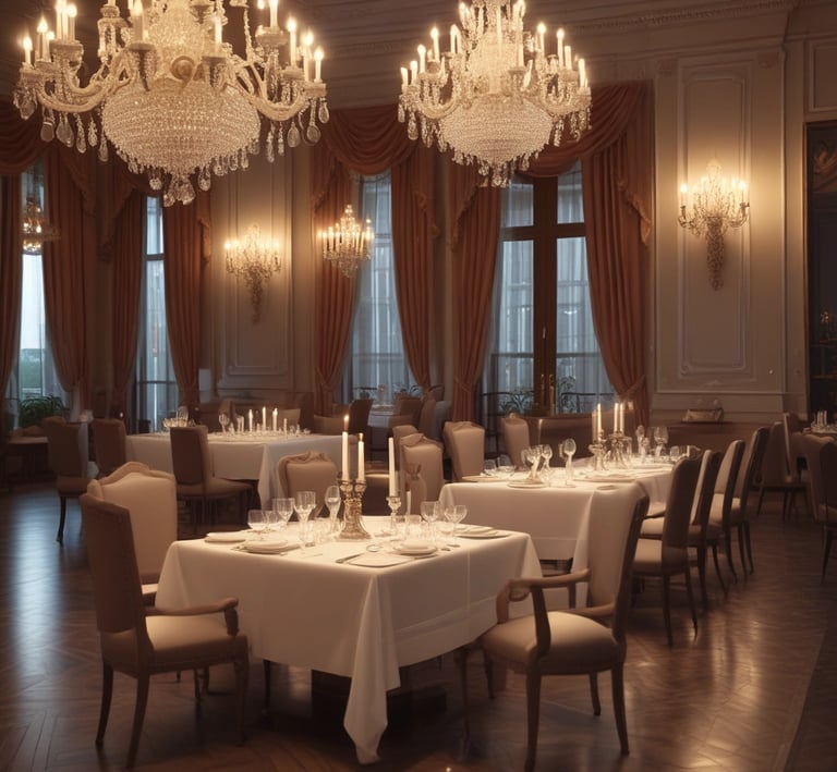 Chef in classic attire carefully preparing a signature dish in a sleek kitchen.