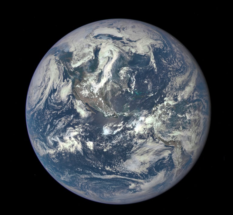 a picture of a planet earth from space