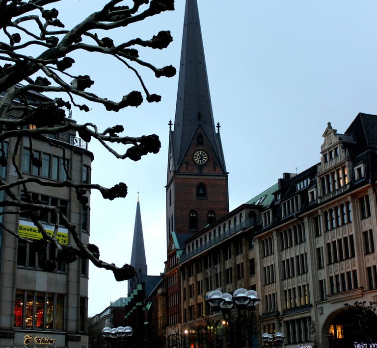 Springtime in Hamburg Germany