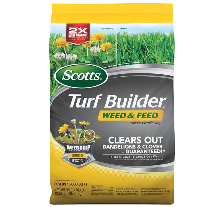 Scotts Turf Builder Weed and Feed3 - Weed Killer Plus Lawn Fertilizer