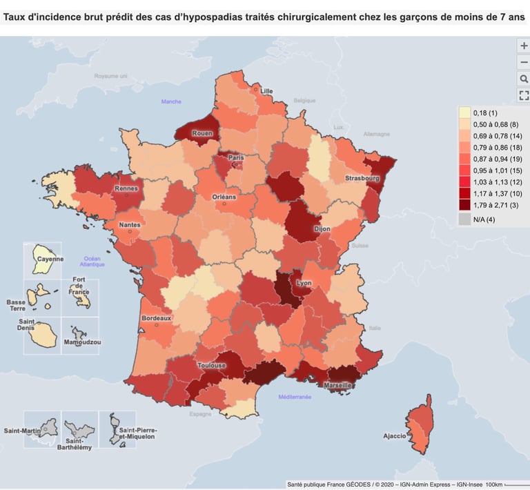 PESTICIDES SANTÉ ENFANTS CARTE