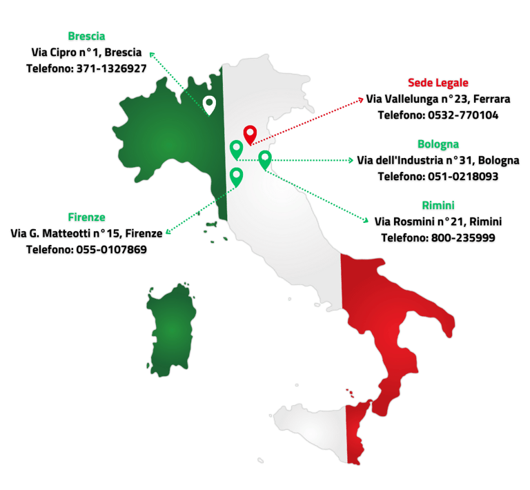 Cartina Unità Locale EdilCoopBo