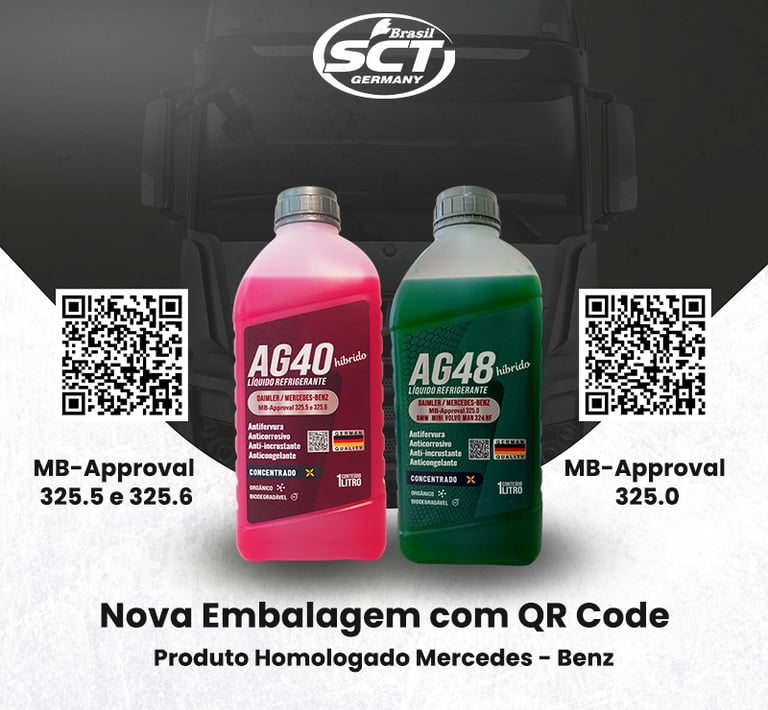 Fluido para radiador homologado pela Mercedes Benz