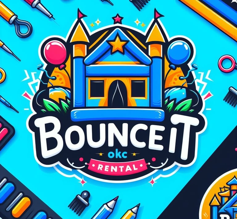 Bounce It OKC company logo inflatable rentals OKC
