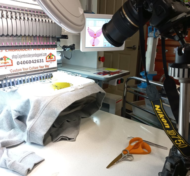 Embroidery at work branding specialisation with rpofessional high premium look and feel gold coast