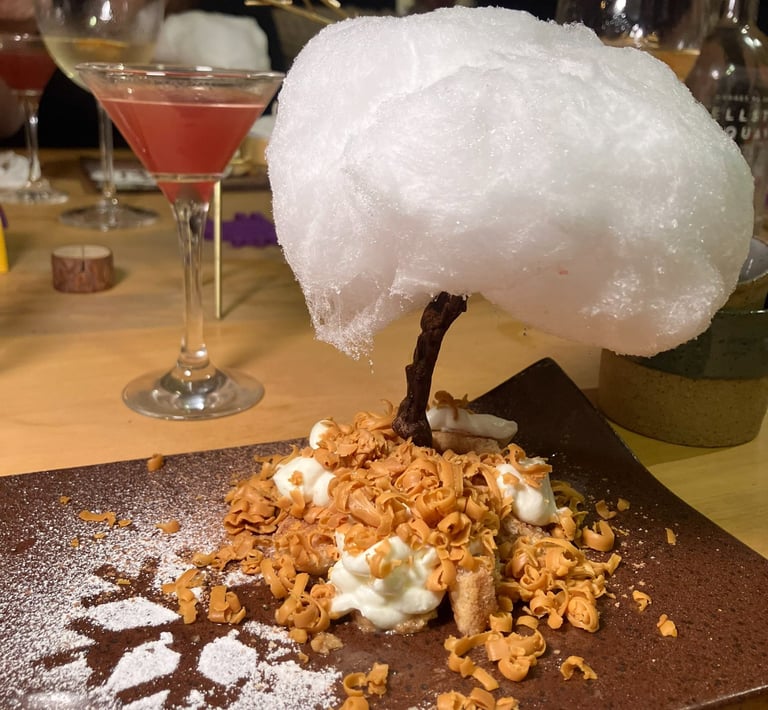 Árvore de tiramisù com queijo marrom. Sorvete de queijo marrom. Foto: Rafael Carvalho Lima