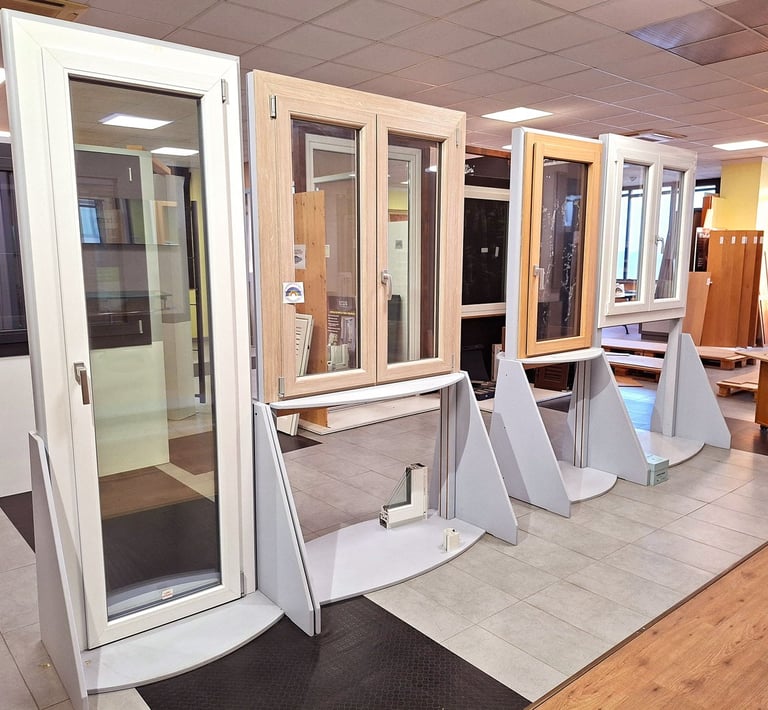 finestre in pvc, finestre in alluminio e legno