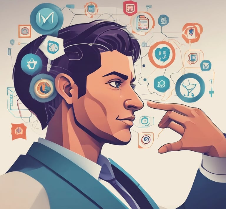 A friendly customer service representative wearing a headset, smiling and ready to assist.