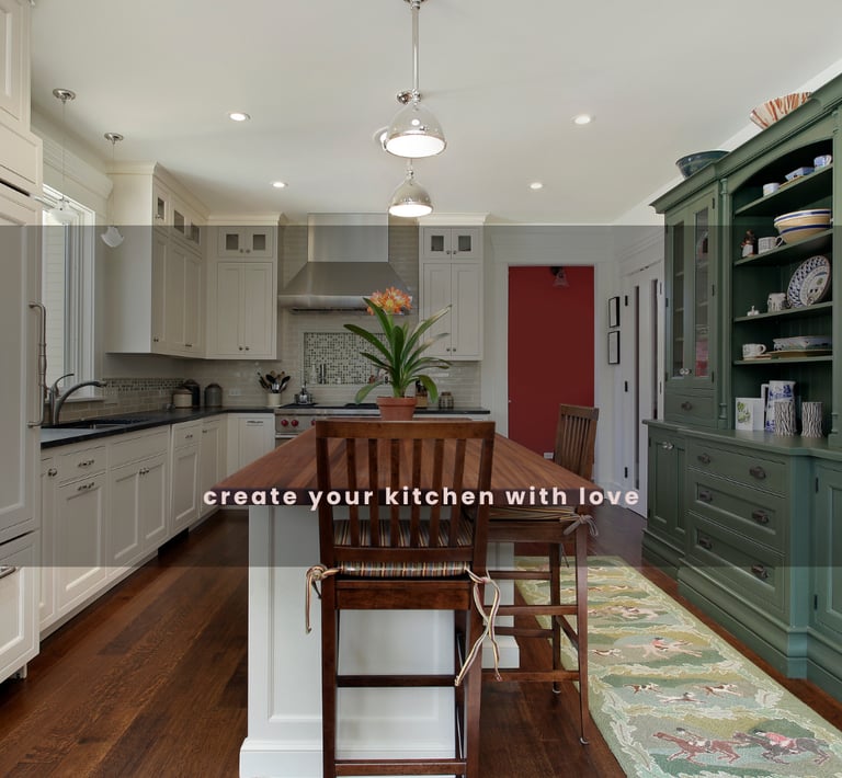 Custom kitchen cabinets for homes, villas, and developer projects.