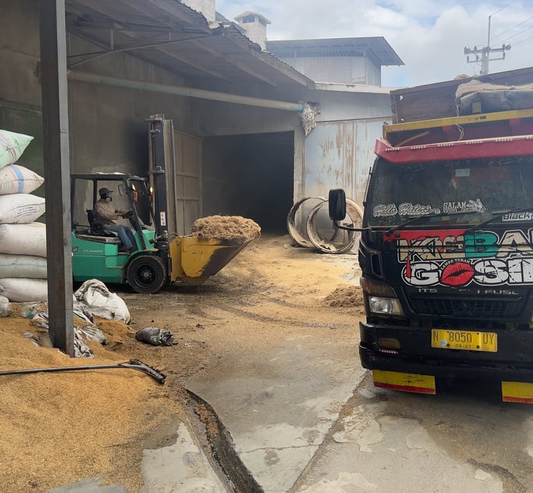 Warehouse and packaging support for bulk rice husk inquiries