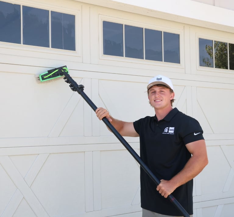 waterfed pole garage cleaning clovis ca