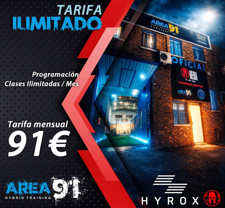 Tarifa 91€ Área 91 Hps