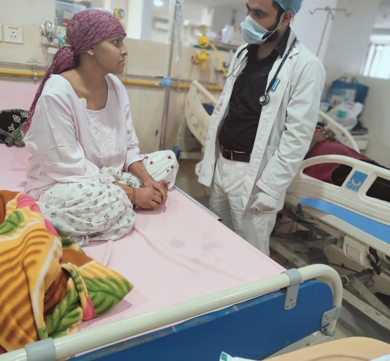 Physiotherapist helping patient in Patna