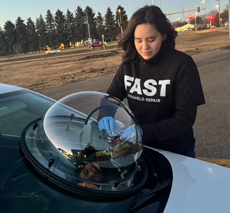 Mya (Owner) completing a repair
