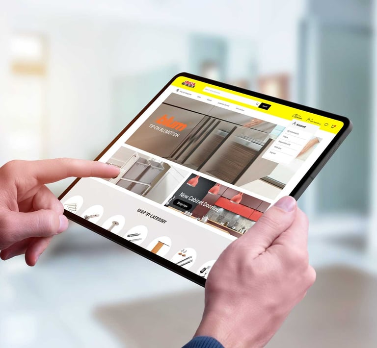 Ecommerce en una tablet