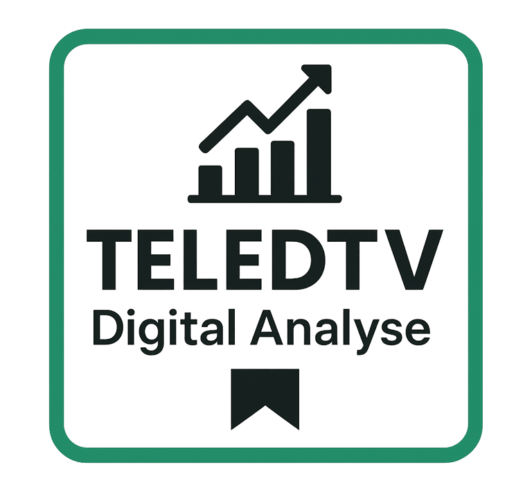 Digitale Analyse mit Logo TELEDTV