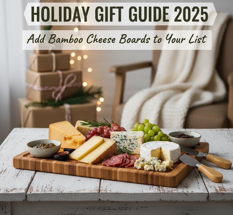 Holiday Gift Guide 2025: Add Bamboo Cheese Boards to Your List