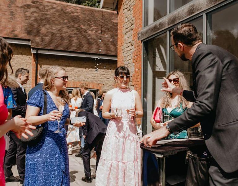 drinks reception entertainment