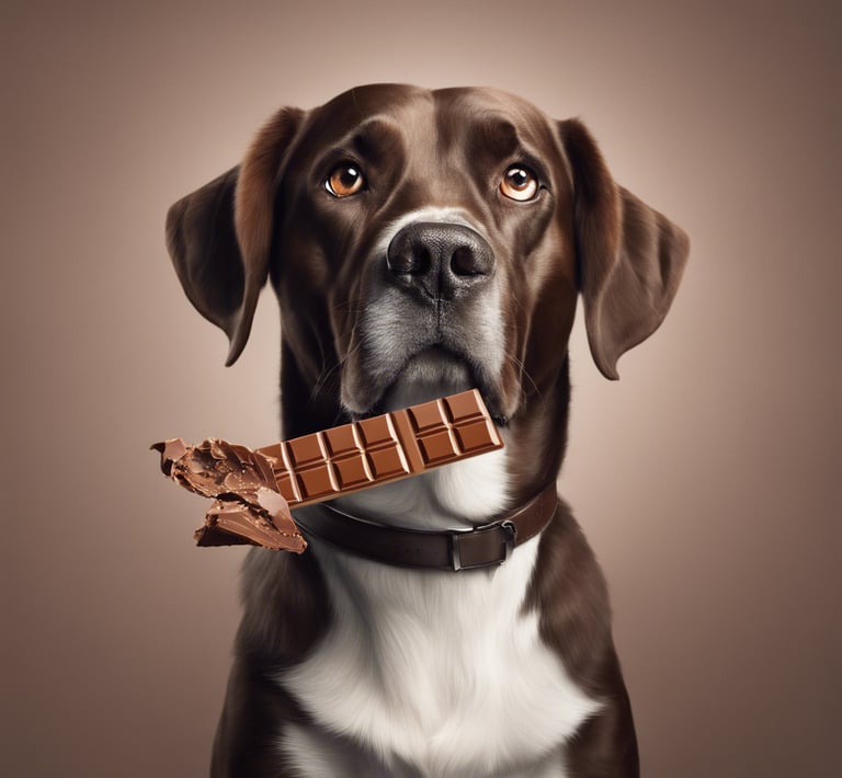 dogs and chocolate