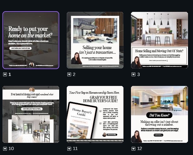 Free Canva social media templates for Realtors – 30 ready-to-use real estate post designs