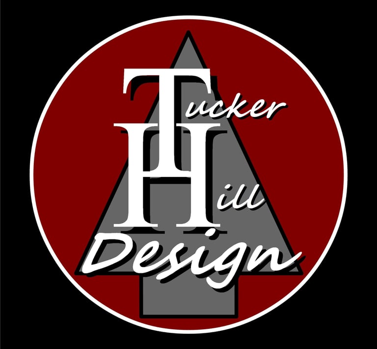 a logo for tuckerr hill design