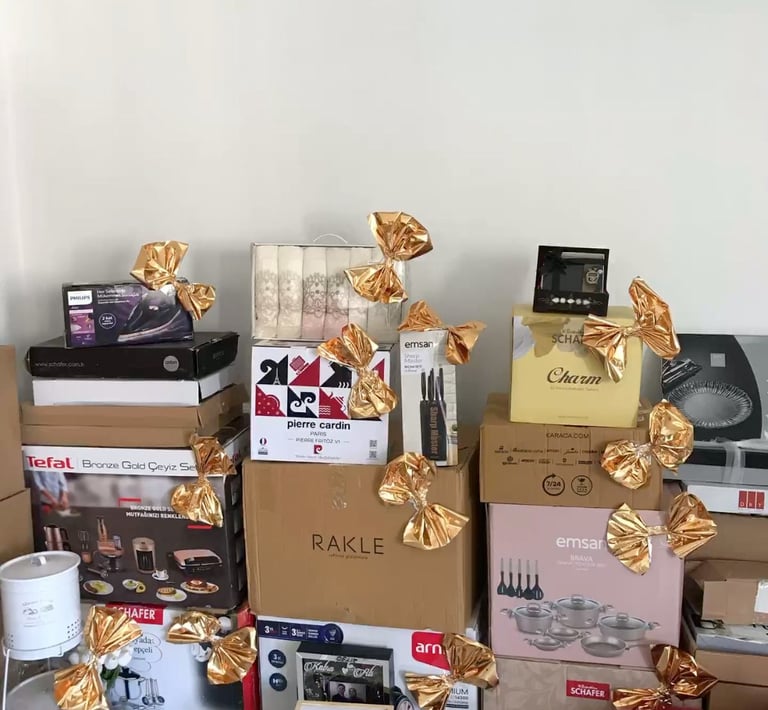 sıfır çeyiz seti alanlar