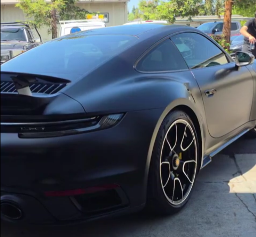porsche 911 with a Satin Finish