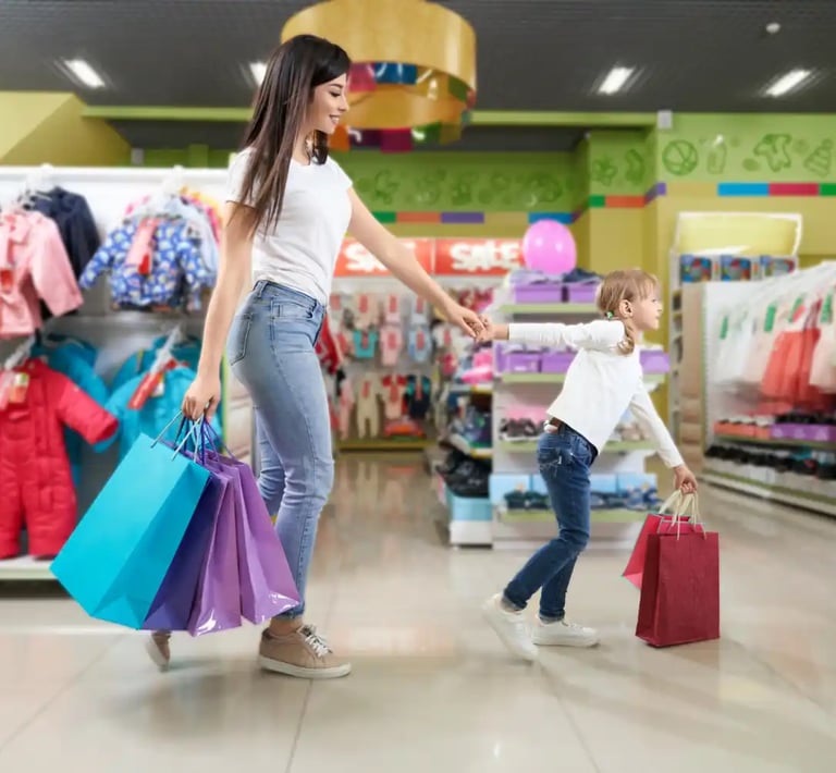 Department Store Personal Shopper Assisting with Shopping