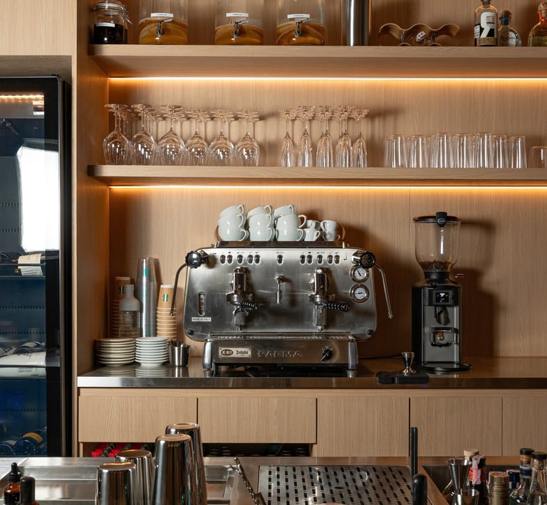 alt="Copenhagen-style interior at Otto Bangkok neighborhood kitchen and bar"