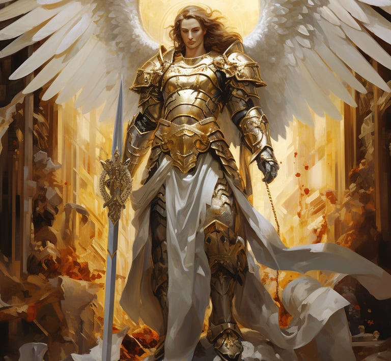 Angel with armor