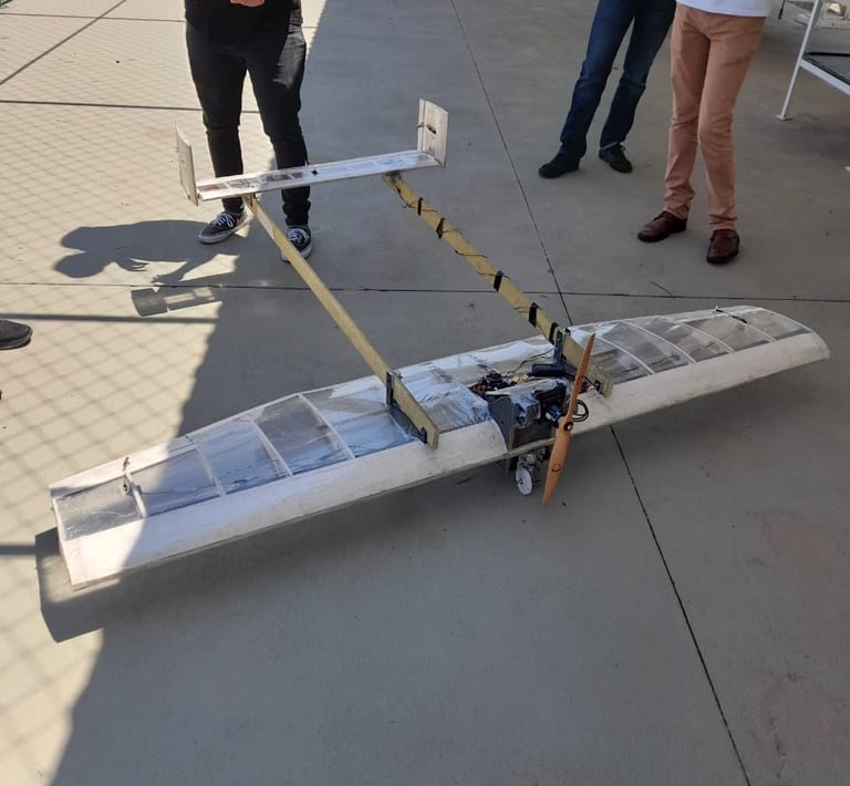 Foto de cima da Lyrio, avião de 2023