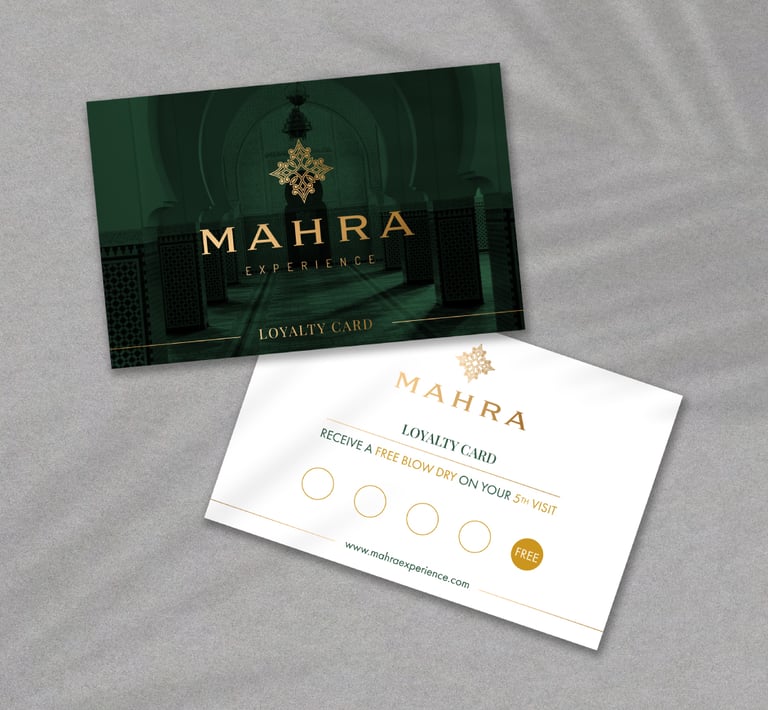 Mahra's loyalty card