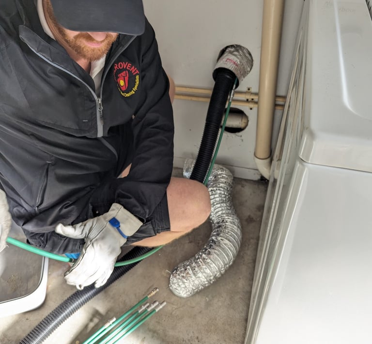 Cleaning a dryer vent