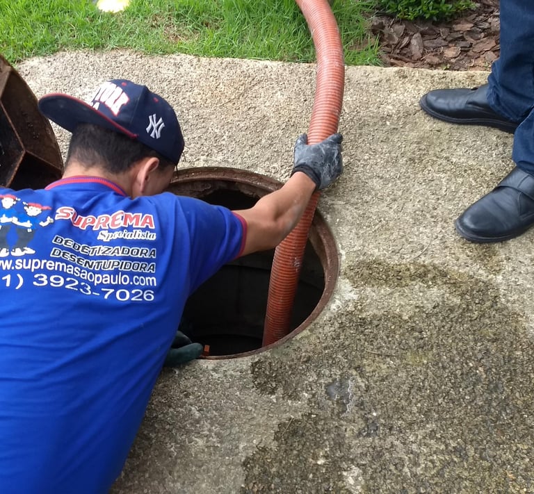 desentupimento de esgoto