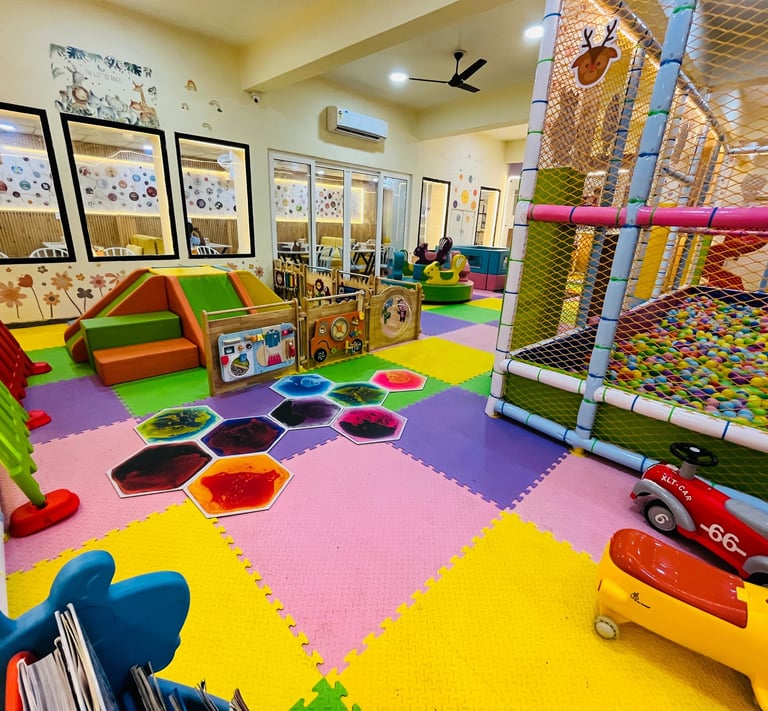 Soft play area interior