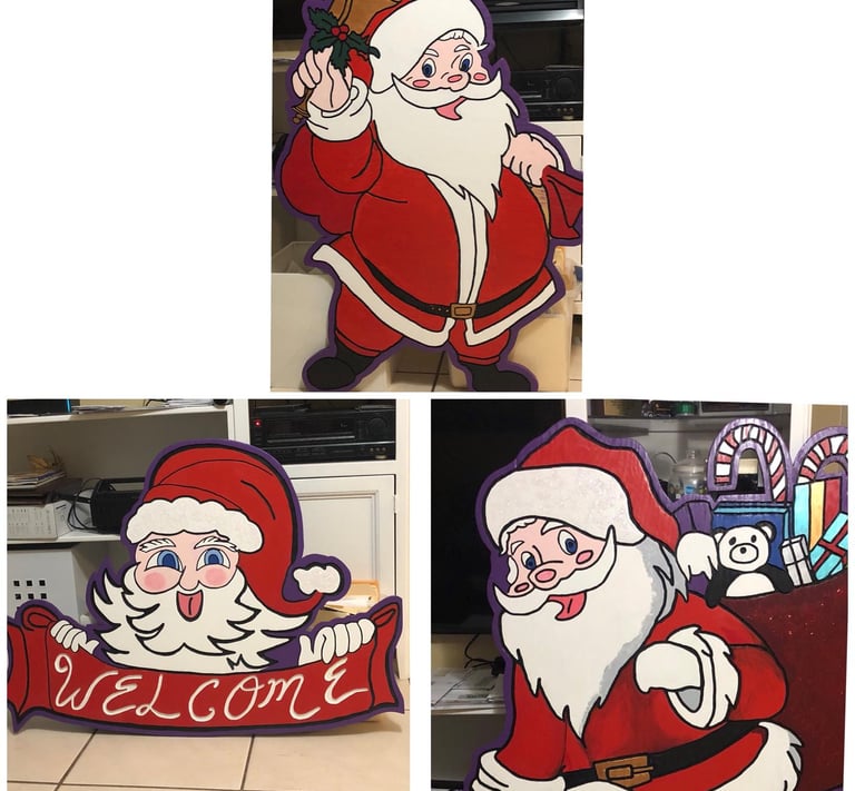 a series of three pictures of santa claus claus claus claus claus claus claus claus claus