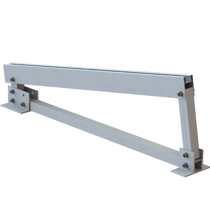 Triangle rack with concrete ballast